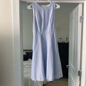 J CREW blue striped dress